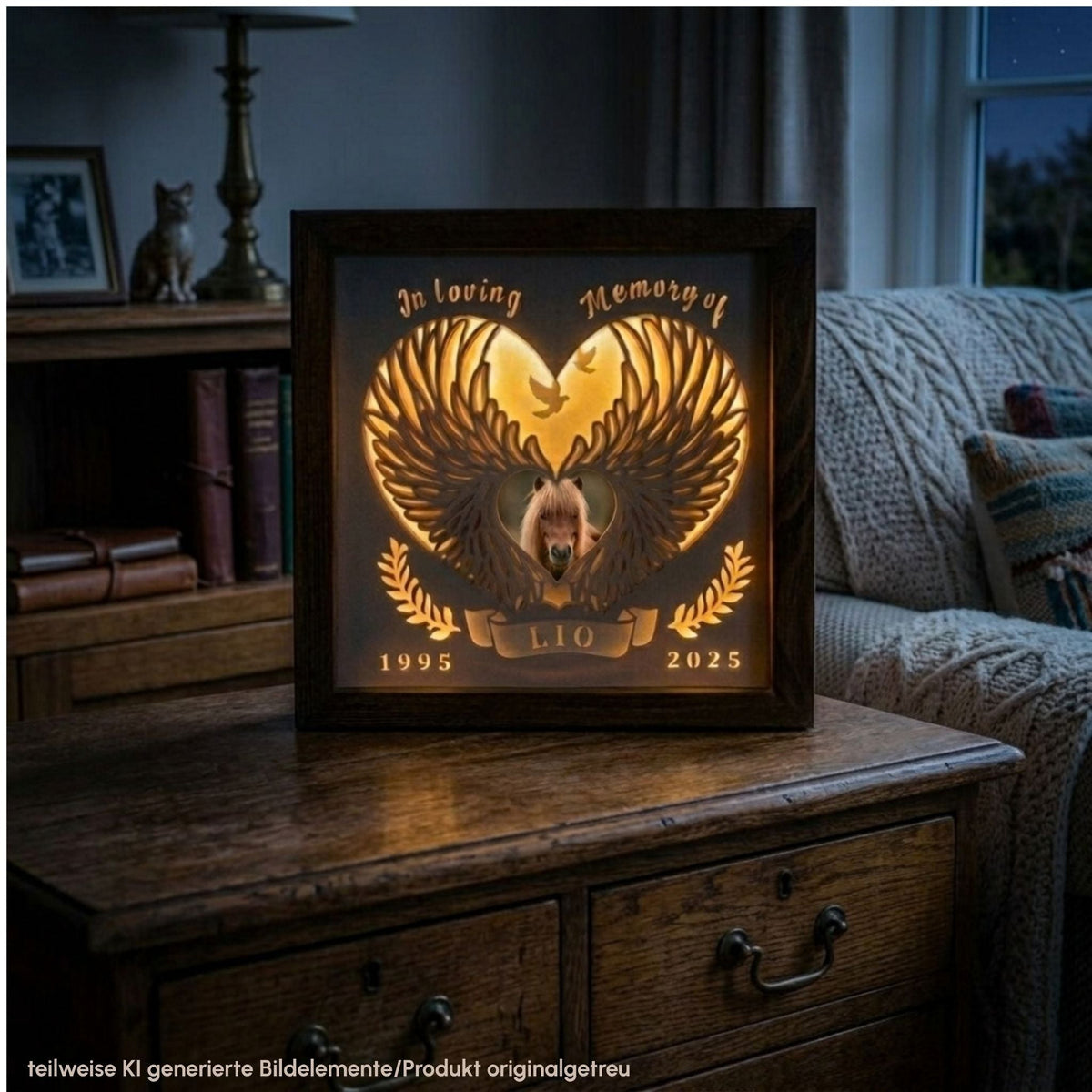 Ein liebevolles Erinnerungsstück an dein Pferd - Trauerlicht "in loving memory" - unverzichtbar schön-responsible handmade design