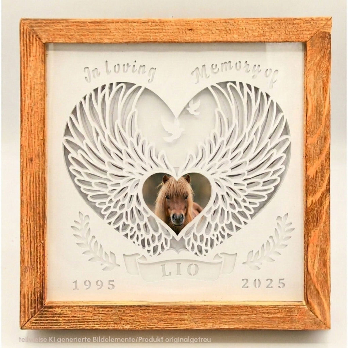 Ein liebevolles Erinnerungsstück an dein Pferd - Trauerlicht "in loving memory" - unverzichtbar schön-responsible handmade design