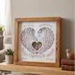 Gedenklampe Kaninchen „In Loving Memory" – individuelles Andenken aus Altholz mit Foto - auf Regal - unverzichtbar schön - responsible handmade design