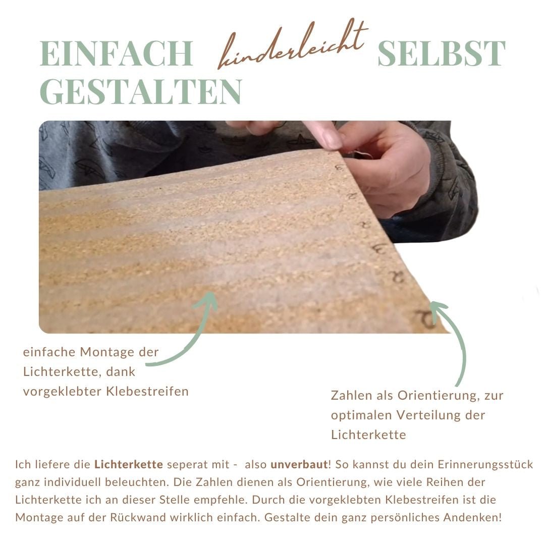 Detailbild-Gedenklampe-Montageanleitung-Lichterkette