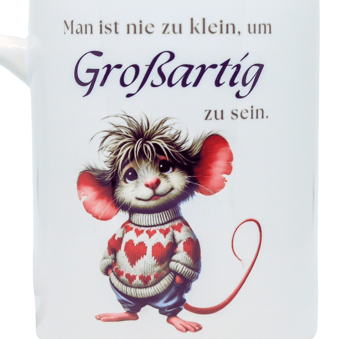 Keramiktasse, mit Affirmation durch nachhaltigen Sublimationsdruck veredelt. Für kleine & große Helden! - unverzichtbar schön - responsible handmade design