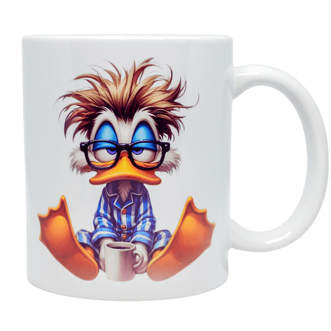 Originelle Keramiktasse für Morgenmuffel, in 4 verschiedenen Varianten & nachhaltig in Handarbeit bedruckt. - unverzichtbar schön - responsible handmade design