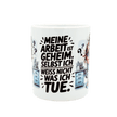 Witzige Keramiktasse mit Spruch, als tolles Geschenk für Kolleginnen oder lustiger Büro - Begleiter für dich selbst. - unverzichtbar schön - responsible handmade design