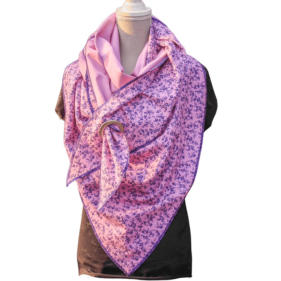 XXL Dreieckstuch/Halstuch mit Öse aus Bio Flanell in verschiedenen Varianten - unverzichtbar schön - responsible handmade design