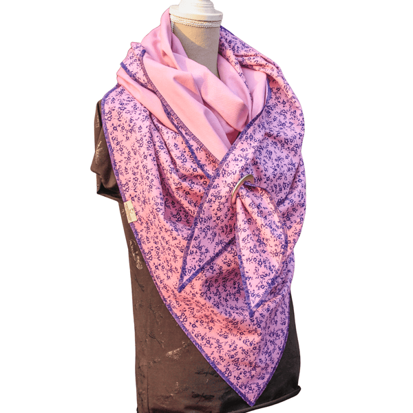 XXL Dreieckstuch/Halstuch mit Öse aus Bio Flanell in verschiedenen Varianten - unverzichtbar schön - responsible handmade design