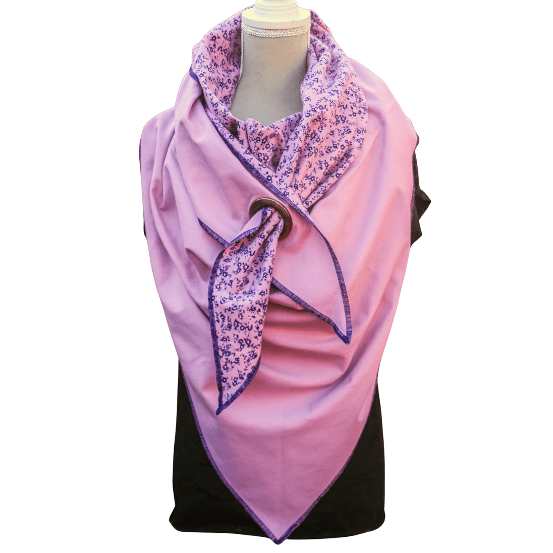 XXL Dreieckstuch/Halstuch mit Öse aus Bio Flanell in verschiedenen Varianten - unverzichtbar schön - responsible handmade design