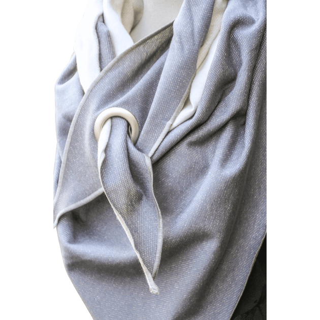 XXL Dreieckstuch/Halstuch mit Öse aus Bio Sweat in verschiedenen Varianten - unverzichtbar schön - responsible handmade design